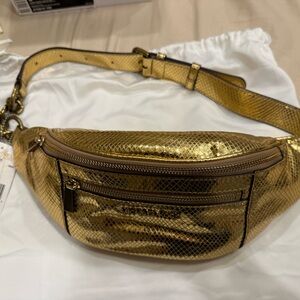 Michael Kors Metallic Gold Belt Bag
